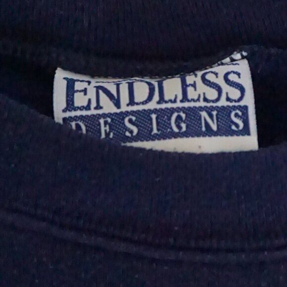 '90S Endless Designs Embroidered All American Dad Patriotic Crewneck Sweater XL - Picture 4 of 10